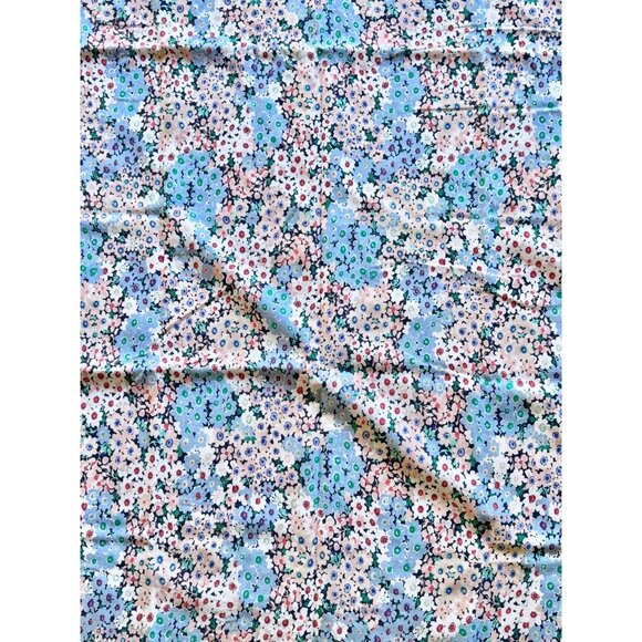 KATE SPADE Daisy Garden Floral Print Cotton Poly Twill Shower Curtain - Picture 4 of 11